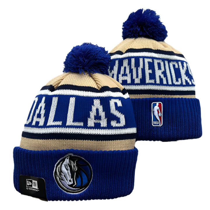 Dallas Mavericks Beanie - Blue & Beige